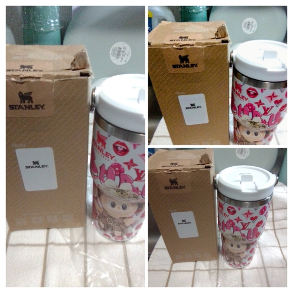 Stanley White and Red Travel Mug - Picture 2 of 8